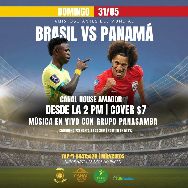SAMBA EN VIVO - AMISTOSO BRASIL VS PANAMÁ