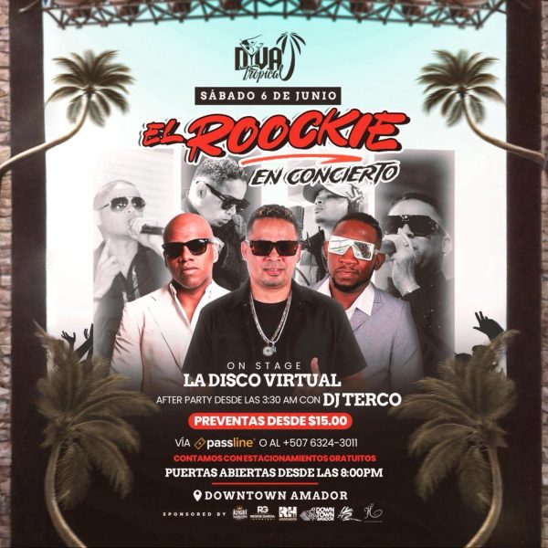 El Roockie en concierto en diva tropical