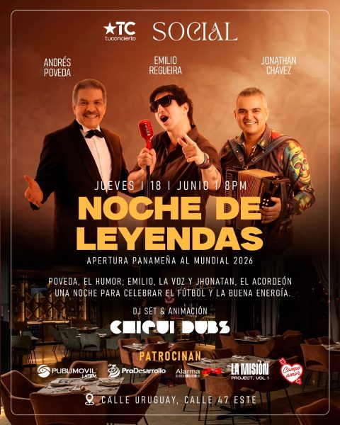 Noche de Leyendas: Poveda, Rabanes, Jonathan Chávez y Chiqui Dubs 🇵🇦🔥 en Social Experiences & Bar ✨
