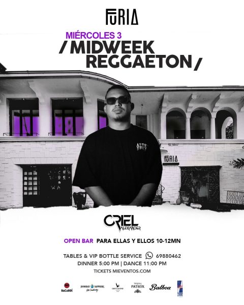 MIDWEEK REGGAETON HOSTED BY ORIEL | MIERCOLES  03 DE JUNIO