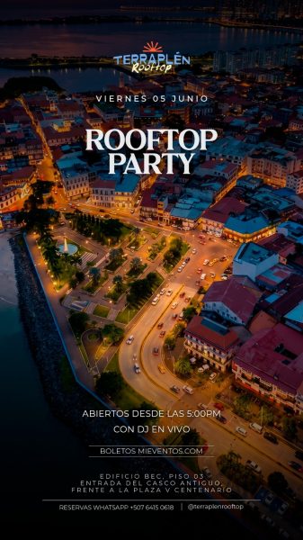 VIERNES 05 DE JUNIO TERRAPLÉN ROOFTOP PARTY